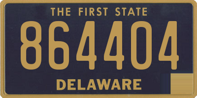 DE license plate 864404