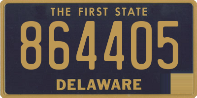 DE license plate 864405