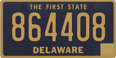 DE license plate 864408