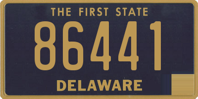 DE license plate 86441