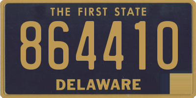 DE license plate 864410