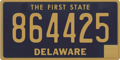 DE license plate 864425