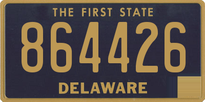 DE license plate 864426