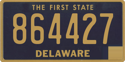 DE license plate 864427