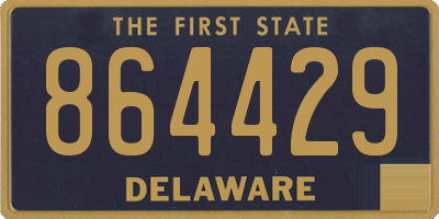 DE license plate 864429