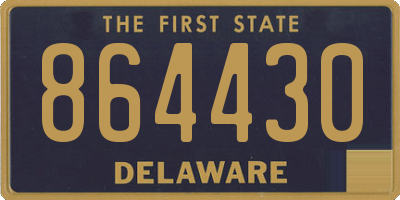 DE license plate 864430