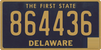 DE license plate 864436