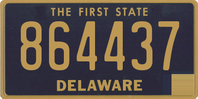 DE license plate 864437