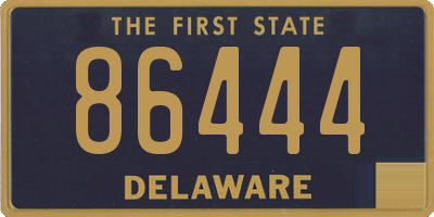 DE license plate 86444