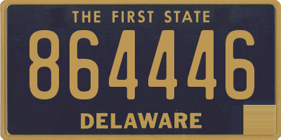 DE license plate 864446
