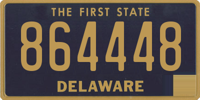 DE license plate 864448