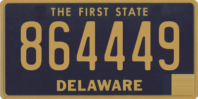 DE license plate 864449