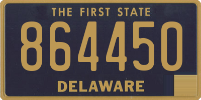 DE license plate 864450