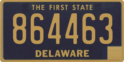 DE license plate 864463