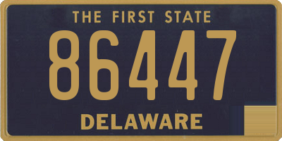 DE license plate 86447