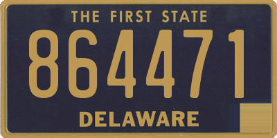 DE license plate 864471