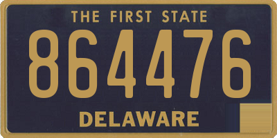 DE license plate 864476