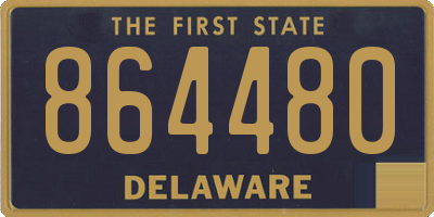 DE license plate 864480