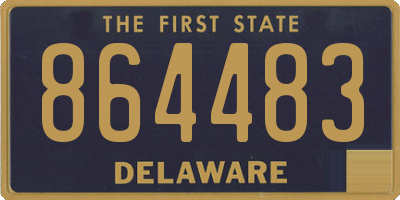 DE license plate 864483