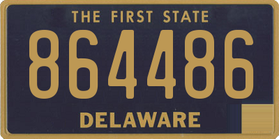 DE license plate 864486