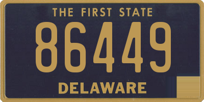 DE license plate 86449