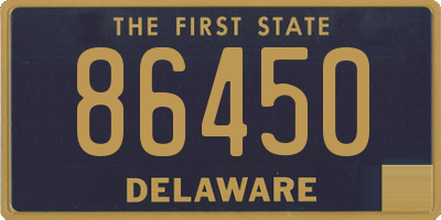 DE license plate 86450