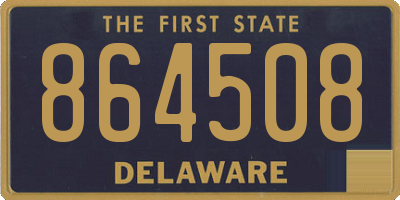 DE license plate 864508