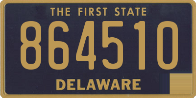 DE license plate 864510