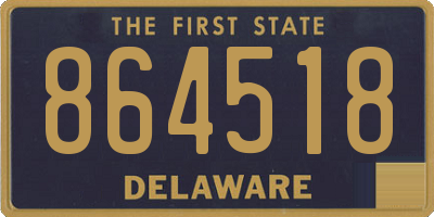 DE license plate 864518