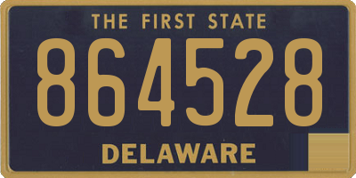 DE license plate 864528