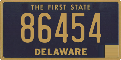 DE license plate 86454