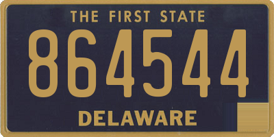 DE license plate 864544