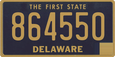 DE license plate 864550
