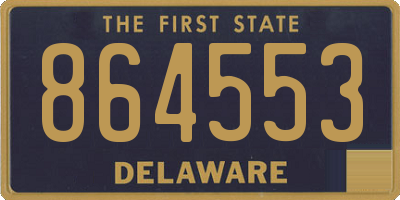 DE license plate 864553
