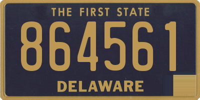 DE license plate 864561
