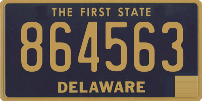 DE license plate 864563