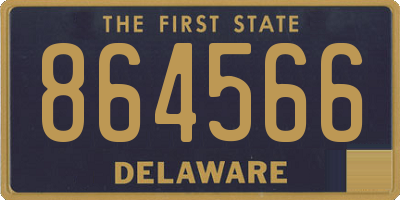 DE license plate 864566