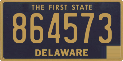 DE license plate 864573