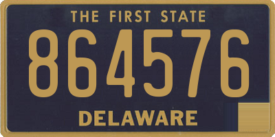 DE license plate 864576