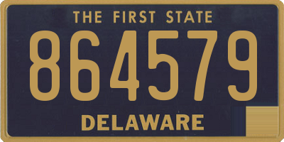 DE license plate 864579
