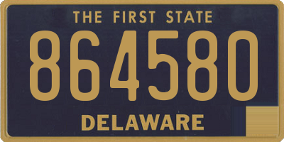 DE license plate 864580