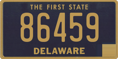 DE license plate 86459