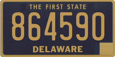 DE license plate 864590