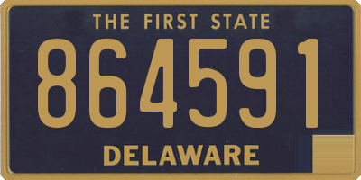 DE license plate 864591