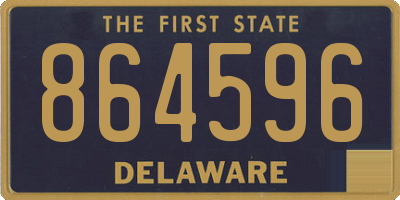 DE license plate 864596