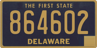 DE license plate 864602