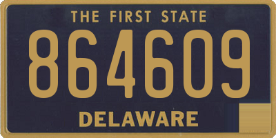 DE license plate 864609
