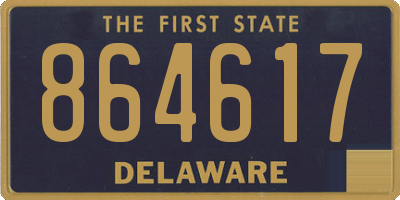 DE license plate 864617
