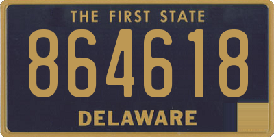 DE license plate 864618