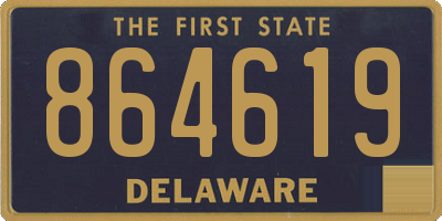 DE license plate 864619